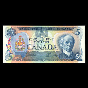 Canada, Banque du Canada, 5 dollars : 1979