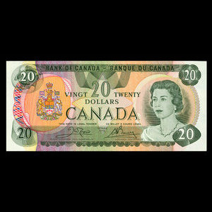 Canada, Banque du Canada, 20 dollars : 1979