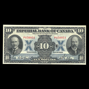 Canada, Imperial Bank of Canada, 10 dollars : 1 novembre 1923