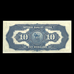 Canada, Imperial Bank of Canada, 10 dollars : 1 novembre 1923