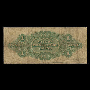 Canada, Bank of Prince Edward Island, 1 dollar : 1 janvier 1877