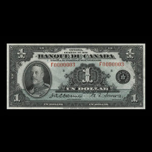 Canada, Banque du Canada, 1 dollar : 1935