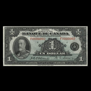 Canada, Banque du Canada, 1 dollar : 1935