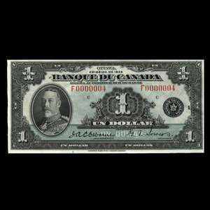 Canada, Banque du Canada, 1 dollar : 1935