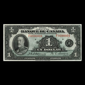 Canada, Banque du Canada, 1 dollar : 1935