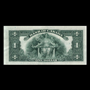 Canada, Banque du Canada, 1 dollar : 1935