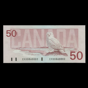 Canada, Banque du Canada, 50 dollars : 1988