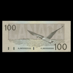 Canada, Banque du Canada, 100 dollars : 1988