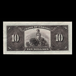 Canada, Banque du Canada, 10 dollars : 1935