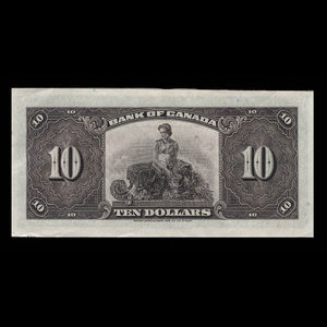 Canada, Banque du Canada, 10 dollars : 1935