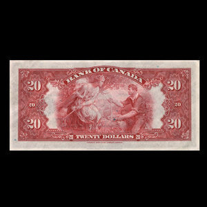 Canada, Banque du Canada, 20 dollars : 1935