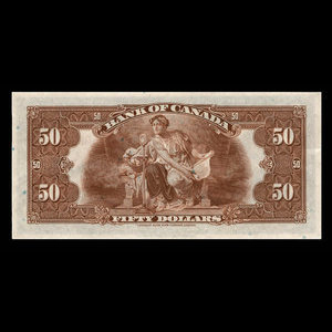 Canada, Banque du Canada, 50 dollars : 1935