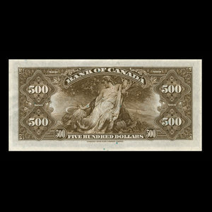 Canada, Banque du Canada, 500 dollars : 1935