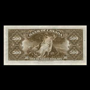 Canada, Banque du Canada, 500 dollars : 1935