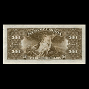 Canada, Banque du Canada, 500 dollars : 1935