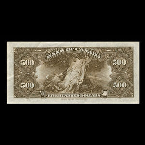 Canada, Banque du Canada, 500 dollars : 1935