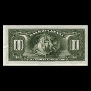 Canada, Banque du Canada, 1,000 dollars : 1935