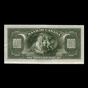 Canada, Banque du Canada, 1,000 dollars : 1935