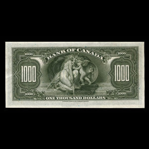 Canada, Banque du Canada, 1,000 dollars : 1935