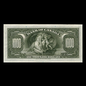 Canada, Banque du Canada, 1,000 dollars : 1935