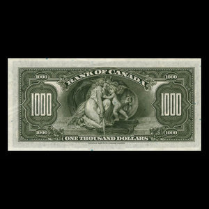 Canada, Banque du Canada, 1,000 dollars : 1935