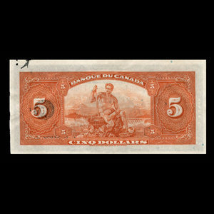 Canada, Banque du Canada, 5 dollars : 1935