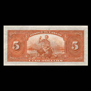 Canada, Banque du Canada, 5 dollars : 1935