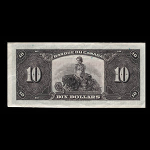 Canada, Banque du Canada, 10 dollars : 1935