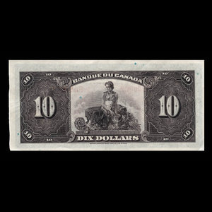 Canada, Banque du Canada, 10 dollars : 1935