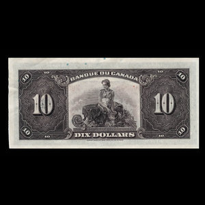 Canada, Banque du Canada, 10 dollars : 1935