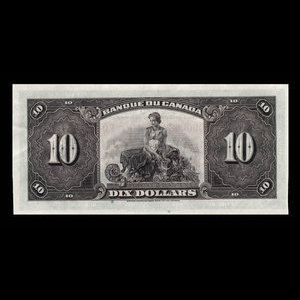 Canada, Banque du Canada, 10 dollars : 1935