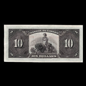 Canada, Banque du Canada, 10 dollars : 1935