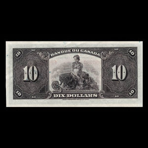 Canada, Banque du Canada, 10 dollars : 1935