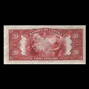 Canada, Banque du Canada, 20 dollars : 1935