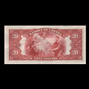 Canada, Banque du Canada, 20 dollars : 1935