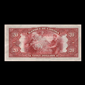 Canada, Banque du Canada, 20 dollars : 1935