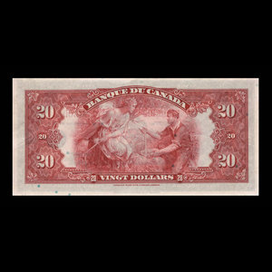 Canada, Banque du Canada, 20 dollars : 1935