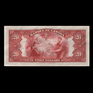 Canada, Banque du Canada, 20 dollars : 1935