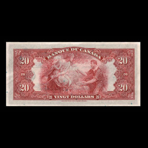 Canada, Banque du Canada, 20 dollars : 1935