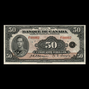 Canada, Banque du Canada, 50 dollars : 1935