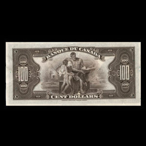 Canada, Banque du Canada, 100 dollars : 1935