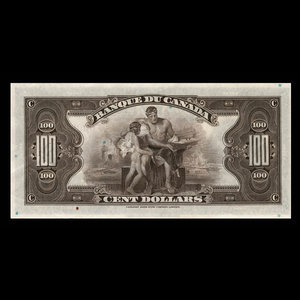 Canada, Banque du Canada, 100 dollars : 1935