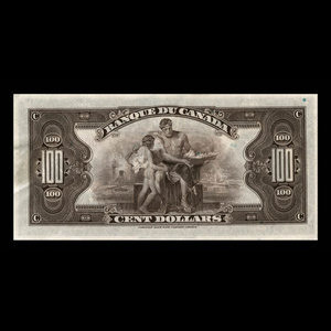 Canada, Banque du Canada, 100 dollars : 1935