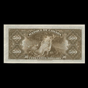 Canada, Banque du Canada, 500 dollars : 1935