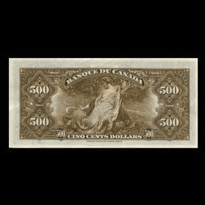 Canada, Banque du Canada, 500 dollars : 1935