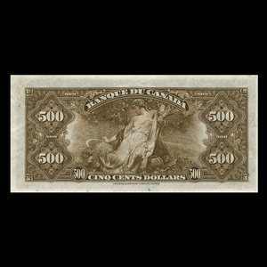 Canada, Banque du Canada, 500 dollars : 1935