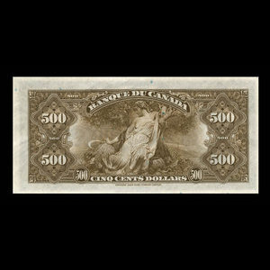 Canada, Banque du Canada, 500 dollars : 1935