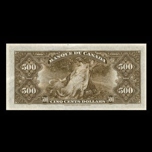 Canada, Banque du Canada, 500 dollars : 1935