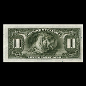 Canada, Banque du Canada, 1,000 dollars : 1935