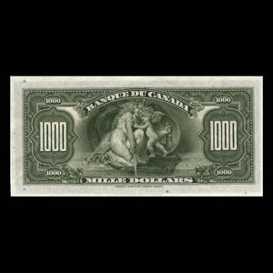 Canada, Banque du Canada, 1,000 dollars : 1935